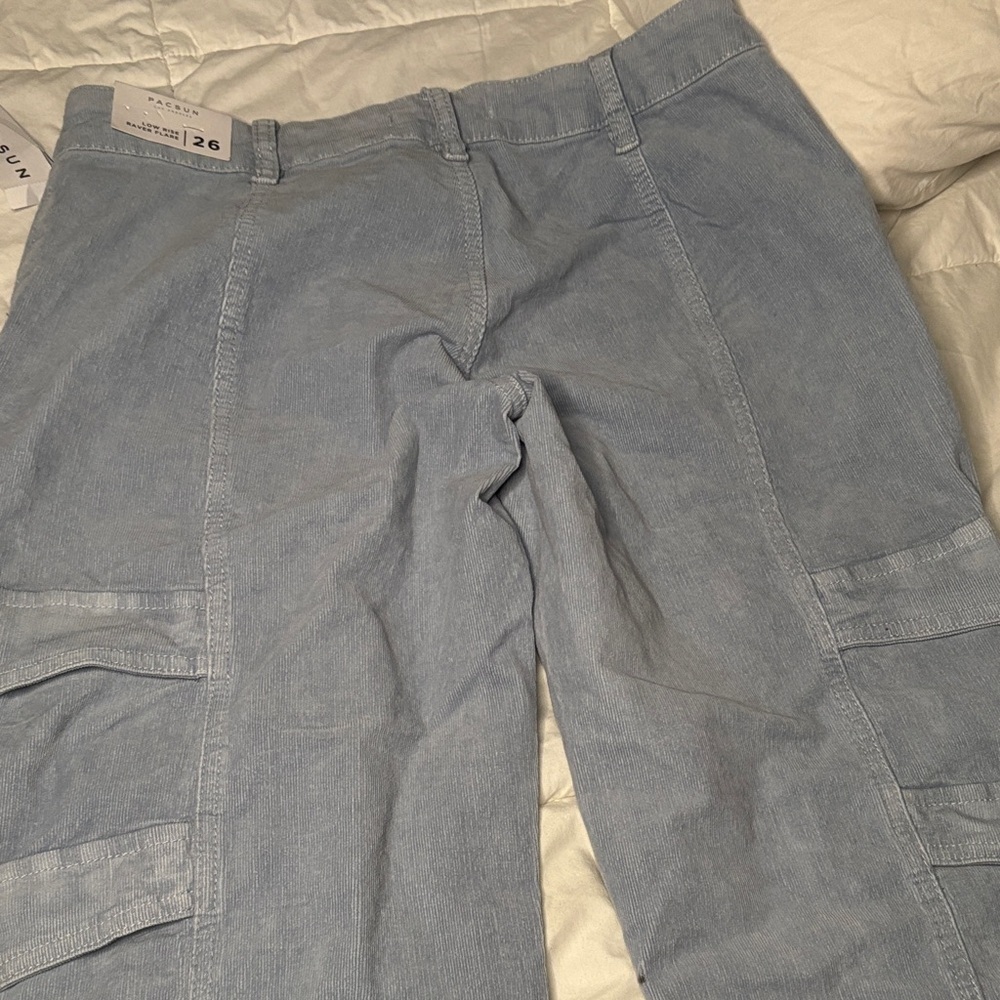 PacSun Sky Blue Men's Cargo Pants - Picture 4 of 10